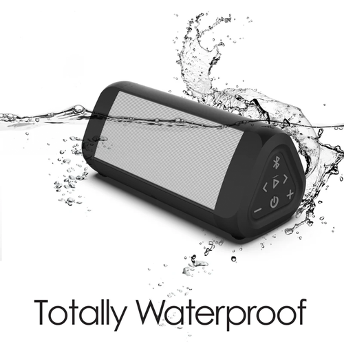 Angled Compact Outdoor Wireless Speaker, Waterproof Stereo Audio Unit With Long-Range Connection And Dual Pairing Function