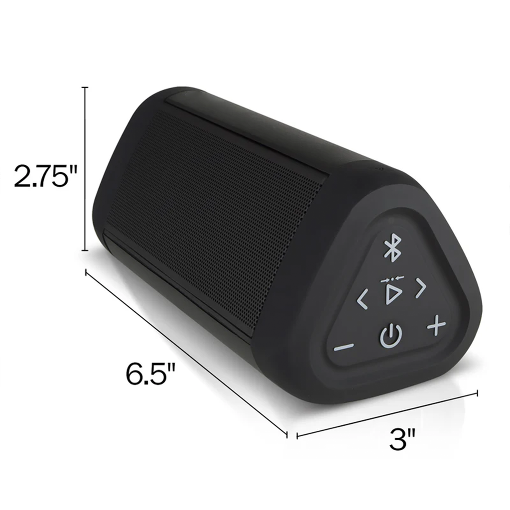 Angled Compact Outdoor Wireless Speaker, Waterproof Stereo Audio Unit With Long-Range Connection And Dual Pairing Function