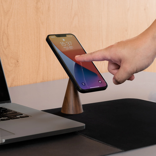Conical Desktop Magnetic Device Mount, 360-Degree Rotatable Phone Cradle For Hands-Free Screen Viewing