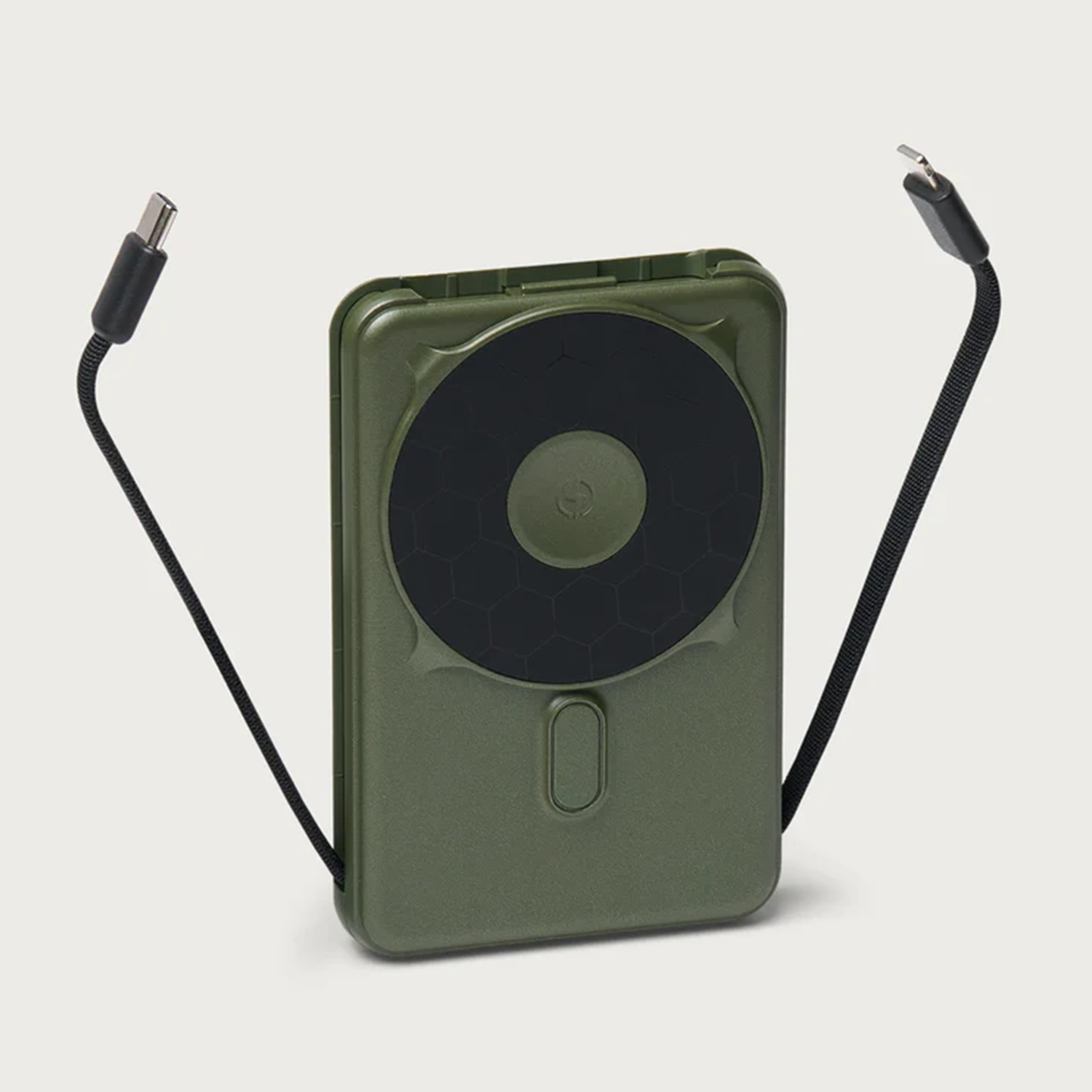 Multi-Functional Magnetic Power Pack, 10000Mah Portable Charger With Dual Integrated Connecting Cables