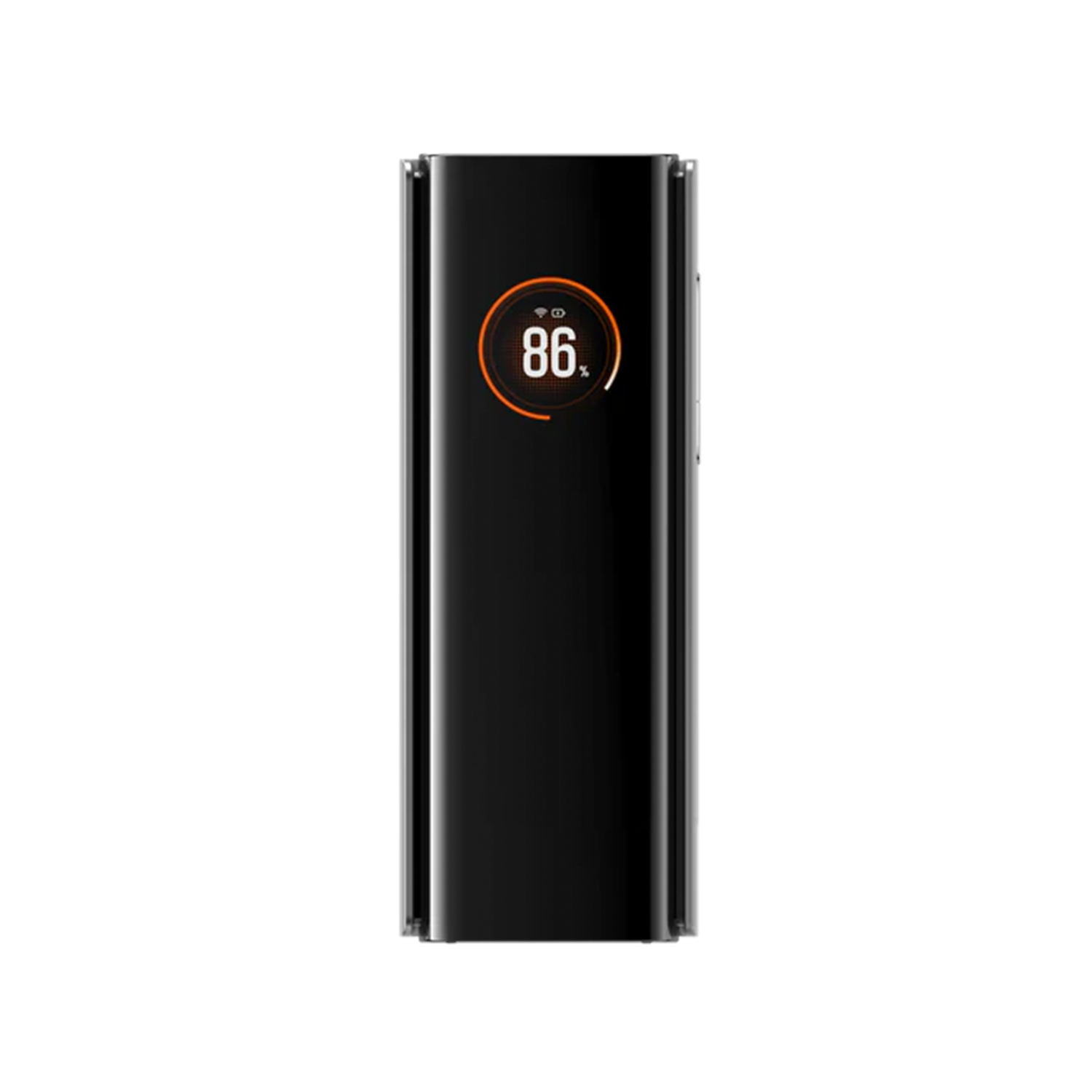 Vertical High Output Power Storage Unit, Multi-Port Portable Charger With Retractable Connecting Cord And Digital Display