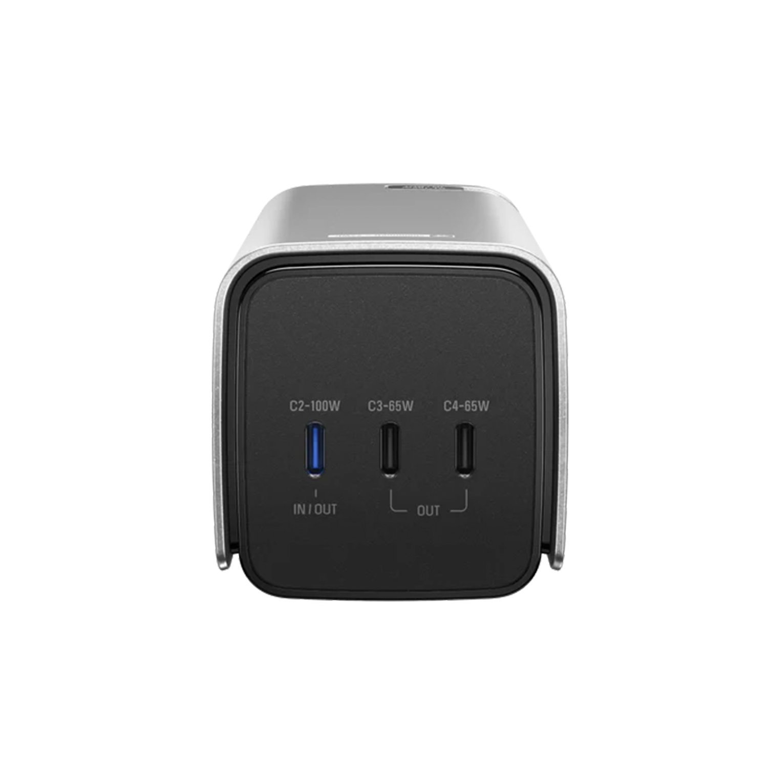 Vertical High Output Power Storage Unit, Multi-Port Portable Charger With Retractable Connecting Cord And Digital Display