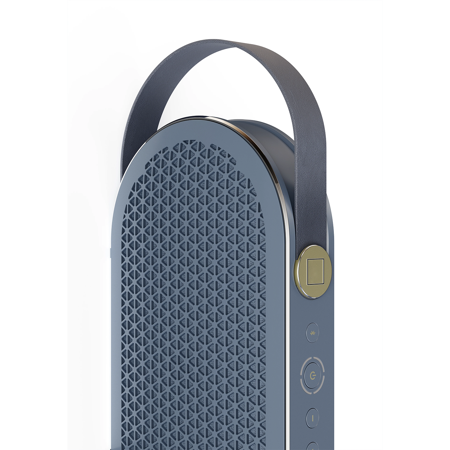 Oval Shaped Hi-Fi Wireless Audio Device, Multi-Mode Portable Bluetooth Speaker With Carry Strap And Aux Input